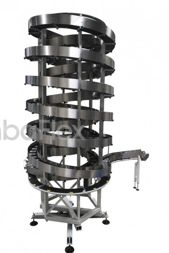 All-purpose spiral conveyor for medium to large products